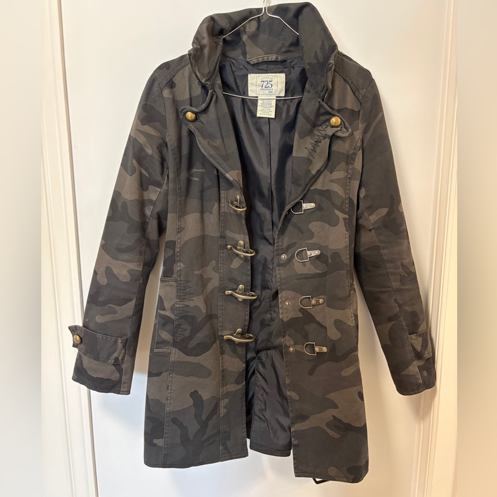 Vintage Y2K Camouflage Utility Jacket Military Grunge Aesthetic Medium Belt - Picture 15 of 15